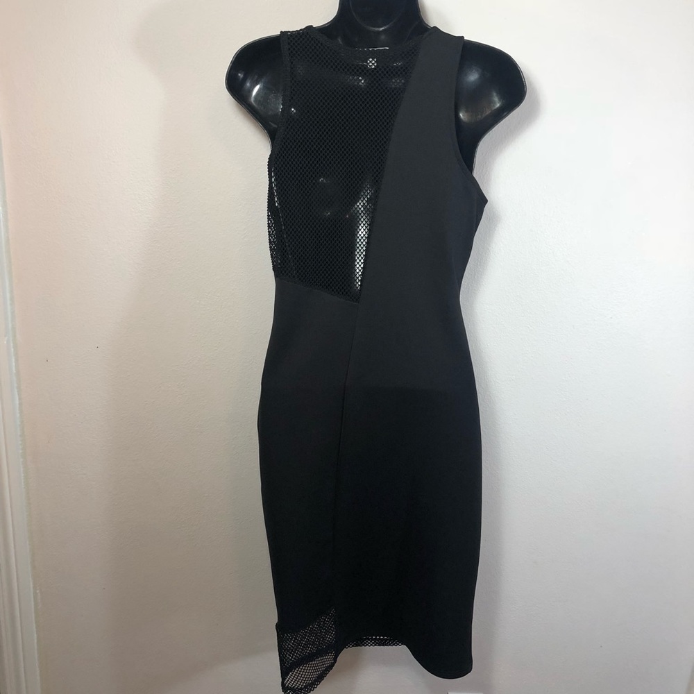 Charlotte Russe Medium black mesh panel bodycon - Picture 3 of 6